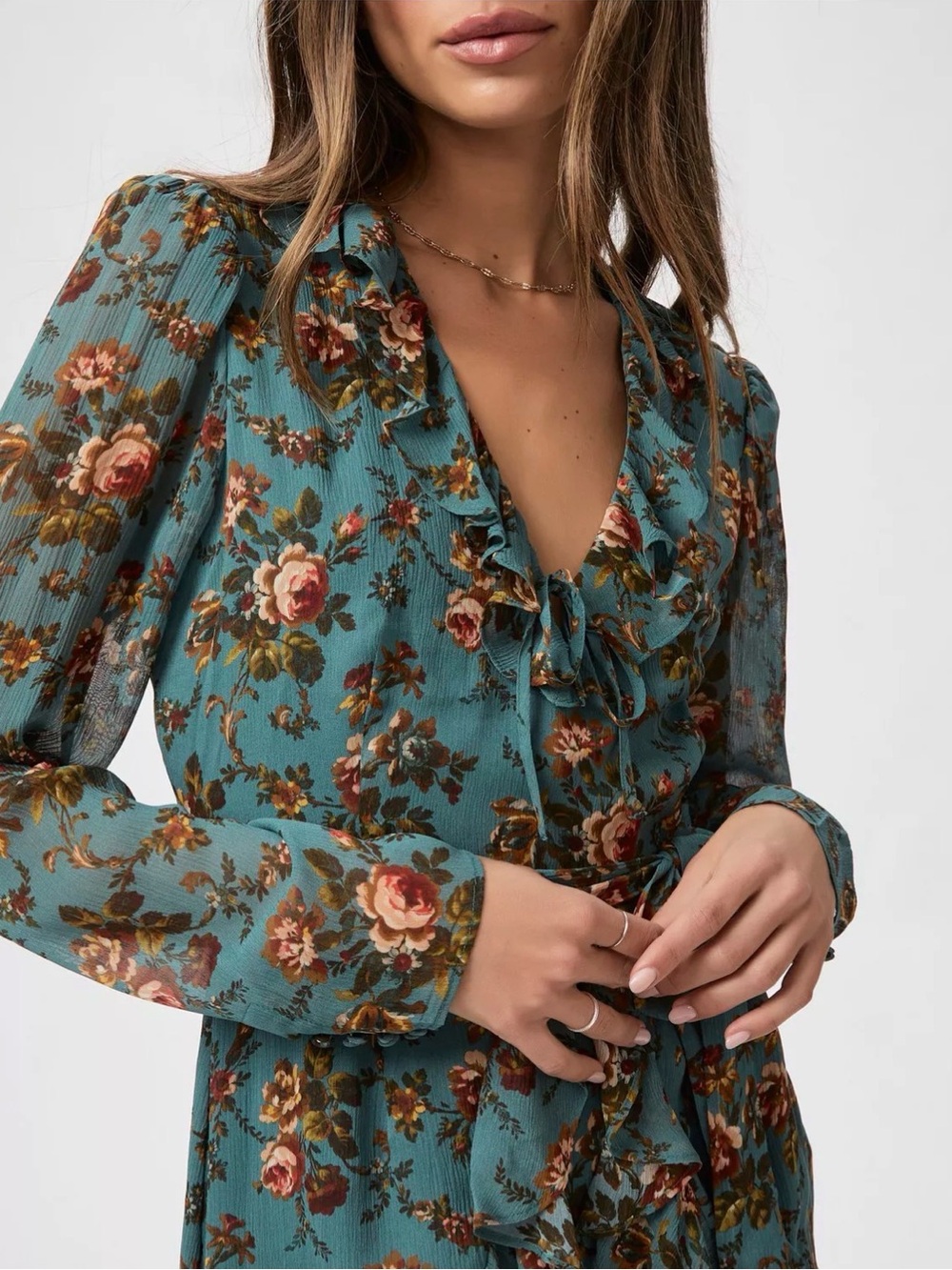 PAIGE Clemency Silk Floral Blouse